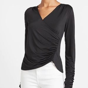 NWOT V-neck; Faux wrap front from Express!!